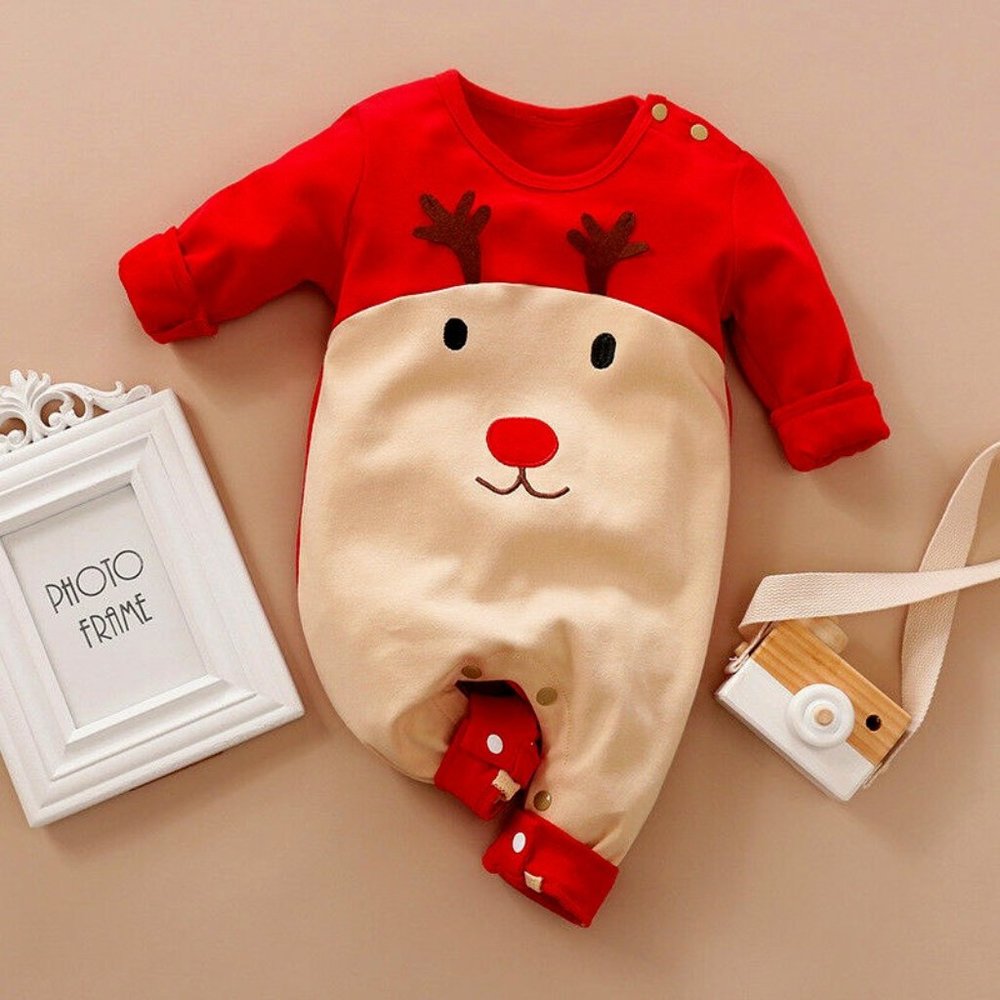 Baby soft  jumpsuit, new baby long-sleeved romper Korean style 3-6 months old